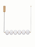 Nova Luce LED Pendelleuchte Klelia dimmbar 34W warmweiss 3000K Messinggold Metall 80x15cm 9236394