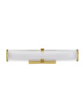Nova Luce LED Wandleuchte Hedula 13W warmweiss 3000K IP44 Gold Glas Metall 42x12cm 9236399