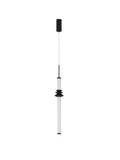 Nova Luce LED Pendelleuchte Stalactite dimmbar 8W warmweiss 3000K Schwarz Aluminium Keramik Ø8cm 9236402