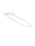 Nova Luce LED Deckenleuchte Kiklos dimmbar 30W warmweiss 3000K Weiß Stahl Aluminium 64x60cm 9248173