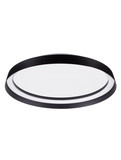 Nova Luce LED Deckenleuchte Ormi dimmbar 38W CCT warm-/neutralweiss 2700/3000/4000K Schwarz Aluminium Ø45cm 9345695