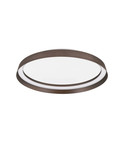 Nova Luce LED Deckenleuchte Ormi dimmbar 38W CCT warm-/neutralweiss 2700/3000/4000K Kaffeebraun Aluminium Ø45cm 9345696