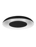 Nova Luce LED Deckenleuchte Epos dimmbar 24W CCT warm-/neutralweiss 2700/3000/4000K Schwarz Weiß Aluminium Ø40cm 9345703