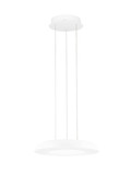 Nova Luce LED Pendelleuchte Epos dimmbar 24W CCT warm-/neutralweiss 2700/3000/4000K Weiß Aluminium Ø40cm 9345708