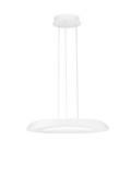 Nova Luce LED Pendelleuchte Epos dimmbar 38W CCT warm-/neutralweiss 2700/3000/4000K Weiß Aluminium Ø60cm 9345710