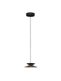 Nova Luce LED Pendelleuchte Morphi dimmbar 5W warmweiss 3000K Schwarz Gold Metall Ø20cm 9416949