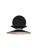 Nova Luce LED Wandleuchte Morphi dimmbar 5W warmweiss 3000K Schwarz Gold Metall Ø20cm 9416953