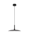 Nova Luce LED Pendelleuchte Lisi 16W warmweiss 3000K Schwarz Stahl Ø45cm 9501213