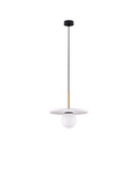 Nova Luce Pendelleuchte Idor G9 Opal Weiß Glas Marmor Ø30cm 9501253