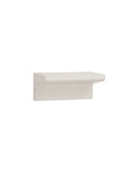 Nova Luce LED Außen-Wandleuchte Lita 6W warmweiss 3000K IP65 salzwasserfest Weiß Beton 20x12cm 9540240