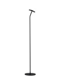Nova Luce LED Stehleuchte Logos 9W warmweiss 3000K Schwarz Stahl Aluminium 123cm 9540252