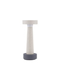 Nova Luce LED Sockelleuchte Cram 5W warmweiss 3000K IP65 salzwasserfest Weiß Beton 30cm 9540271