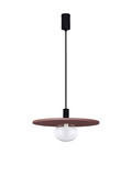 Nova Luce Pendelleuchte Vrahos G9 Rot Glas Beton Ø45cm 9540335