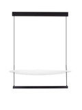 Nova Luce LED Pendelleuchte Diona dimmbar 55W warmweiss 2700K Schwarz Weiß Aluminium 80x80cm 9580573