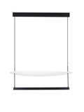 Nova Luce LED Pendelleuchte Diona dimmbar 55W warmweiss 3000K Schwarz Weiß Aluminium 80x80cm 9580673