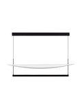 Nova Luce LED Pendelleuchte Diona dimmbar 81W warmweiss 3000K Schwarz Weiß Aluminium 120x30cm 9580677