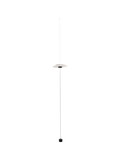 Nova Luce LED Stehleuchte Olea dimmbar 16W warmweiss 3000K Weiß Aluminium 340cm 9580696