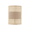Nova Luce Wandleuchte Lum E27 Natur Rattan 29x20,5cm 9586521