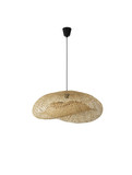 Nova Luce Pendelleuchte Adaline E27 Natur Schwarz Bambus 76x56cm 9586539