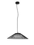 Nova Luce LED Pendelleuchte Brume 21W warmweiss 3000K Schwarz Opal Glas Metall Ø60cm 9620148