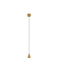 Nova Luce LED Pendelleuchte Irmos 5W warmweiss 3000K Gold Aluminium Ø6cm 9695154