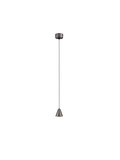 Nova Luce LED Pendelleuchte Irmos 5W warmweiss 3000K Schwarznickel Aluminium Ø6cm 9695155