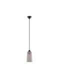 Nova Luce LED Pendelleuchte Dione 5W warmweiss 3000K Rauchgrau Schwarz Aluminium Stahl Ø10cm 9695270