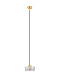Nova Luce LED Pendelleuchte Keros 6W warmweiss 3000K Platingold Aluminium Ø16cm 9695278