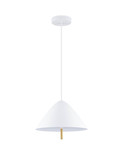 Nova Luce LED Pendelleuchte Oros 17W warmweiss 3000K Weiß Metall Ø40cm 9695289