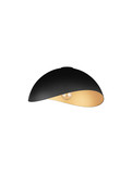 Nova Luce Deckenleuchte Opsi E27 Schwarz Gold Metall Ø40cm 9695302