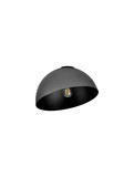 Nova Luce Deckenleuchte Onia E27 Dunkelgrau Schwarz Metall Ø30cm 9695316
