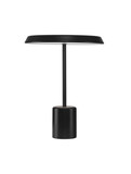 Nova Luce LED Tischleuchte Ophelia 17W warmweiss 3000K Schwarz Holz Metall Ø40cm 9695322
