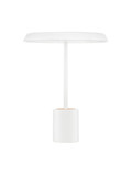 Nova Luce LED Tischleuchte Ophelia 17W warmweiss 3000K Weiß Holz Metall Ø40cm 9695323