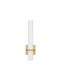 Nova Luce LED Wandleuchte Luca 15W neutralweiss 4000K IP44 Gold Stahl Glas 45x12cm 9695338