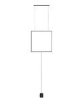 Nova Luce LED Pendelleuchte Dahlia 25W warmweiss 3000K Schwarz Aluminium 62x10cm 9695502