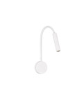 Nova Luce LED Wandleuchte Sonica 6W warmweiss 3000K Weiß Aluminium Ø8,5cm 9701621