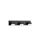 Nova Luce LED Wandleuchte Teko schwenkbar 17W warmweiss 3000K IP44 Schwarz Aluminium 36x11cm 9701623