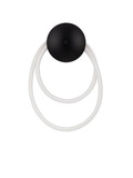 Nova Luce LED Wandleuchte Ilane 17W warmweiss 3000K Schwarz Stahl Ø32cm 9780100