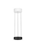 Nova Luce LED Pendelleuchte Afi dimmbar 24W warmweiss 3000K Bewegungsmelder Schwarz Stahl Aluminium Ø20cm 9870016