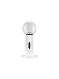 Nova Luce LED Tischleuchte Chronos dimmbar 11W warmweiss 3000K Bewegungsmelder Weiß Stahl Aluminium Ø15cm 9870027