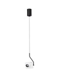 Nova Luce LED Pendelleuchte Kedros schwenkbar dimmbar 9W warmweiss 3000K Weiß Stahl Aluminium 14x11cm 9870031