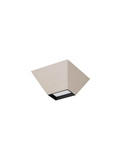 Nova Luce LED Deckenleuchte Utopia 9W warmweiss 3000K Beige Stahl Aluminium 15x15cm 9870042