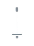Nova Luce LED Pendelleuchte Edem 8W warmweiss 3000K Blaugrau Stahl Aluminium Ø30cm 9870046