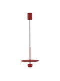 Nova Luce LED Pendelleuchte Edem 8W warmweiss 3000K Rot Stahl Aluminium Ø30cm 9870047