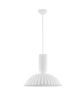 Nova Luce Pendelleuchte Ammos E27 Weiß Gips Ø50cm 9919113