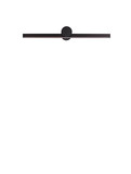 Nova Luce LED Außen-Wandleuchte Breggo 12W warmweiss 3000K IP54 Schwarz Aluminium 61x10cm 9923420