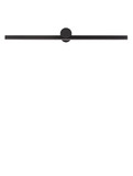 Nova Luce LED Außen-Wandleuchte Breggo 17W warmweiss 3000K IP54 Schwarz Aluminium 81x10cm 9923422