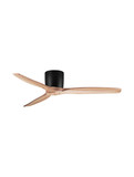 Nova Luce Deckenventilator Ninemia Schwarz Holz Metall Ø132cm 9952370