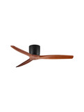 Nova Luce Deckenventilator Ninemia Schwarz Dunkelholz Metall Holz Ø132cm 9952373