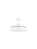 Nova Luce LED Deckenventilator Nevma 36W CCT warm-/neutral-/tageslichtweiss 3000/4000/6500K Weiß Metall Ø107cm 9952378